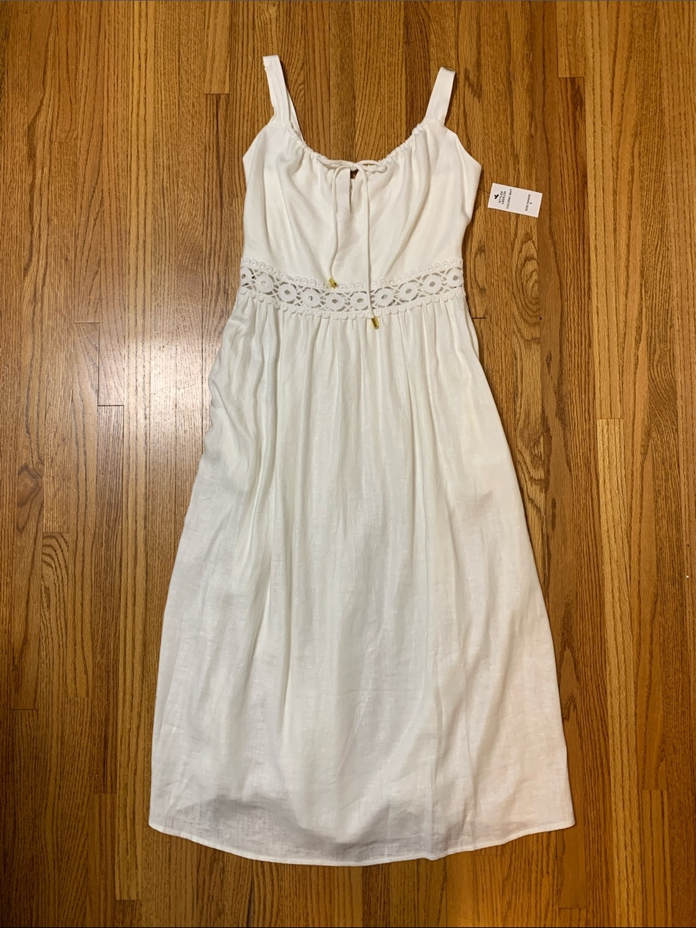 La Blanca dress - casual white linen dress, lightweight breathable beach dress